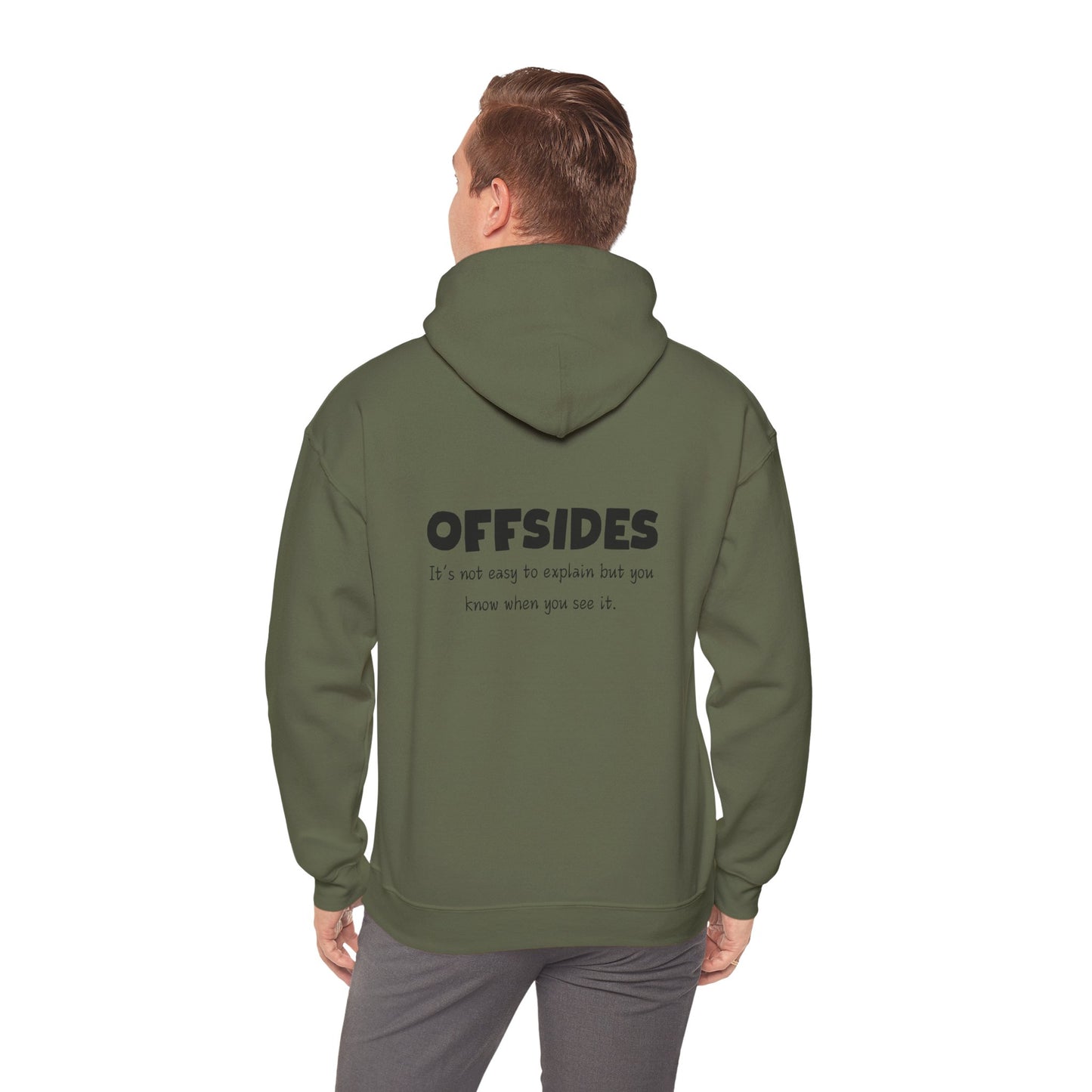 Offsides Hoodie - Cozy Unisex Pullover Sweatshirt, Perfect Gift for Soccer Lovers, Casual Wear, Unique Statement Hoodie