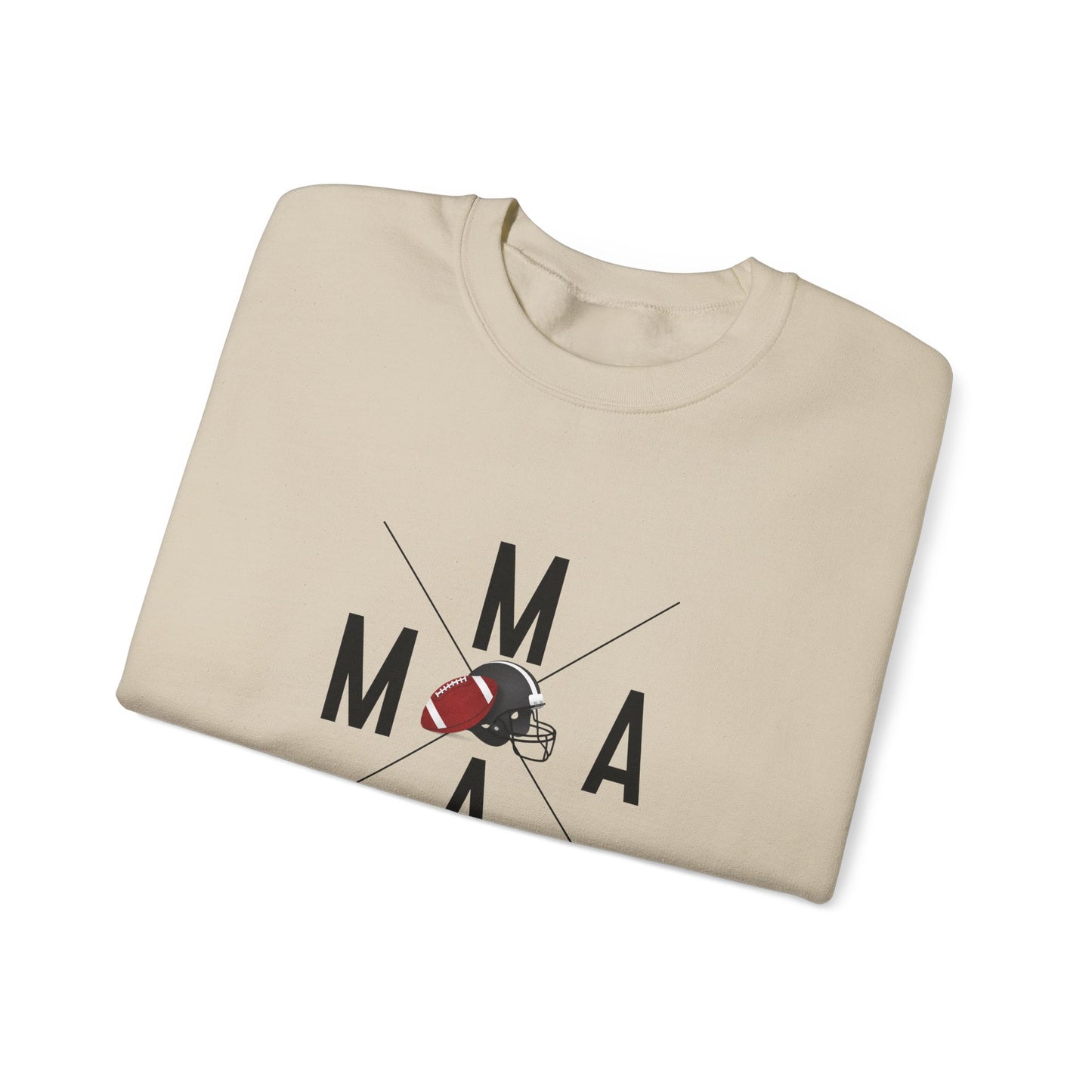 Stylish MAMA Crewneck Sweatshirt, Unisex Sweatshirt, Casual Wear, Football Season, Gift for Moms, Sports Sweatshirt, Fitness Clothing