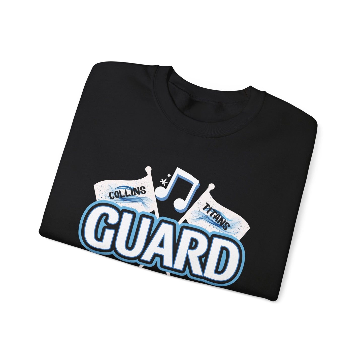 Color Guard Crewneck Sweatshirt - Perfect for Marching Band- Collins High School