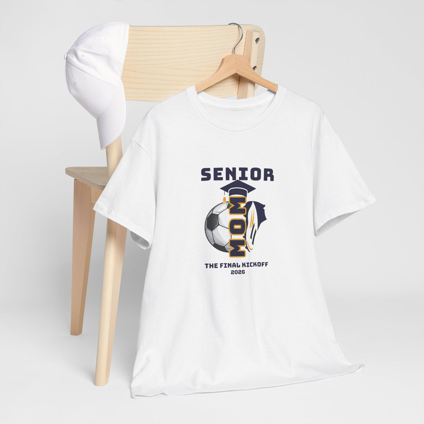 Final Kick Off Senior Soccer Mom Tee, Unisex Heavy Cotton Tee, Class of 2026