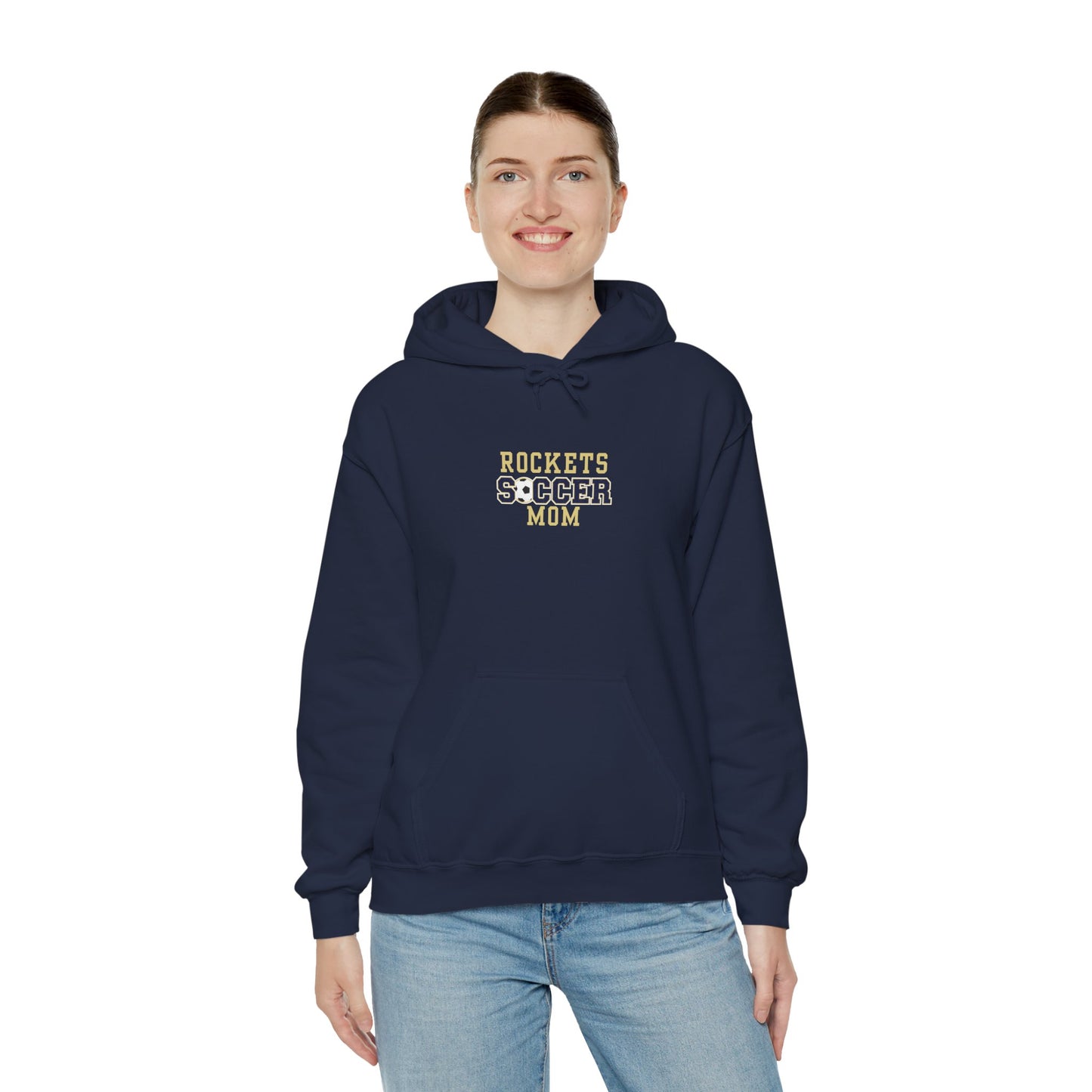 Rockets Soccer Mom Hoodie - Unisex Heavy Blend Sweatshirt, Sports Team Apparel, Gift for Moms, Casual Wear, Game Day Outfit