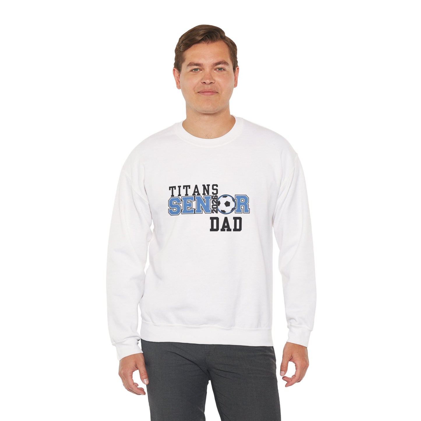 Titan Soccer Senior Dad Sweatshirt – Perfect Gift for Sports Dads, Game Day Attire, Father’s Day, Sports Events, Team Spirit Apparel