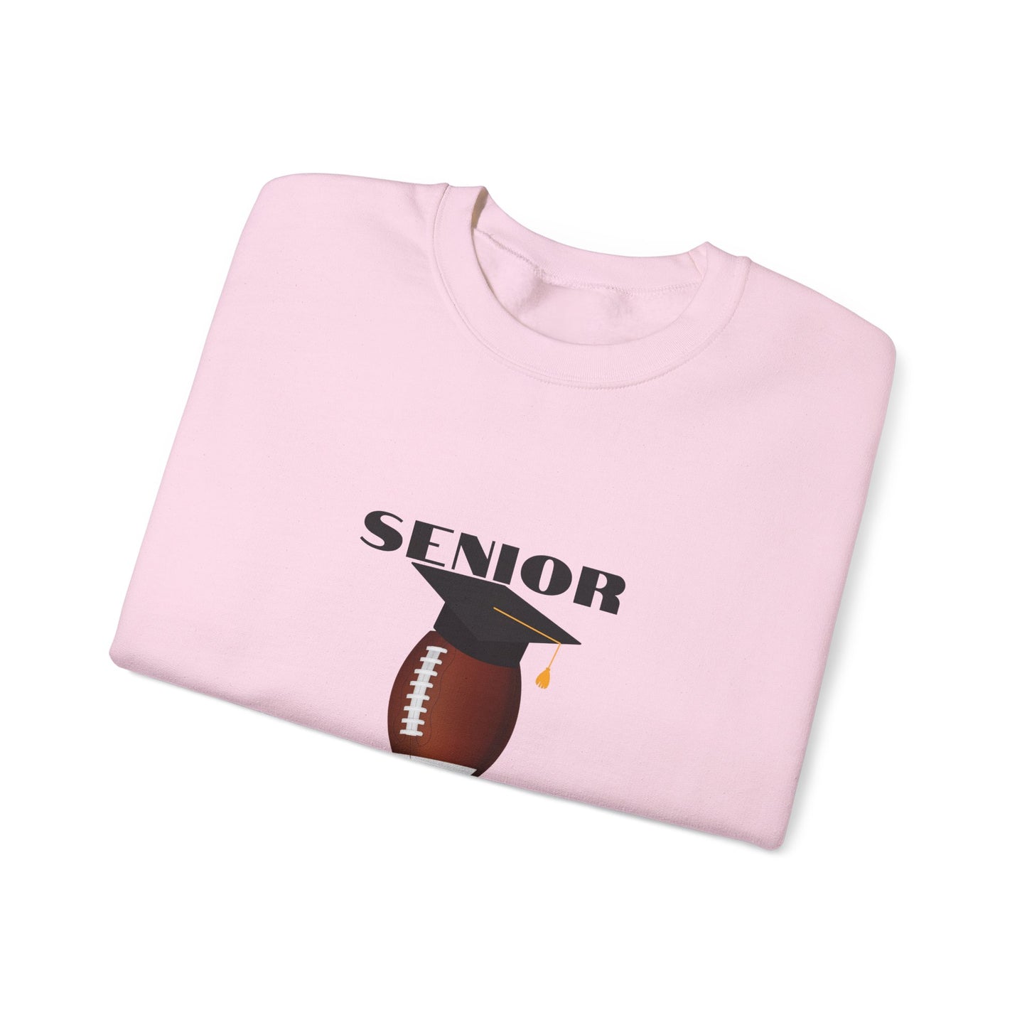 Senior Football Mom Crewneck Sweatshirt - Celebrate Graduation, Perfect Gift for Sports Moms, Comfortable Casual Wear, Unisex Sweater