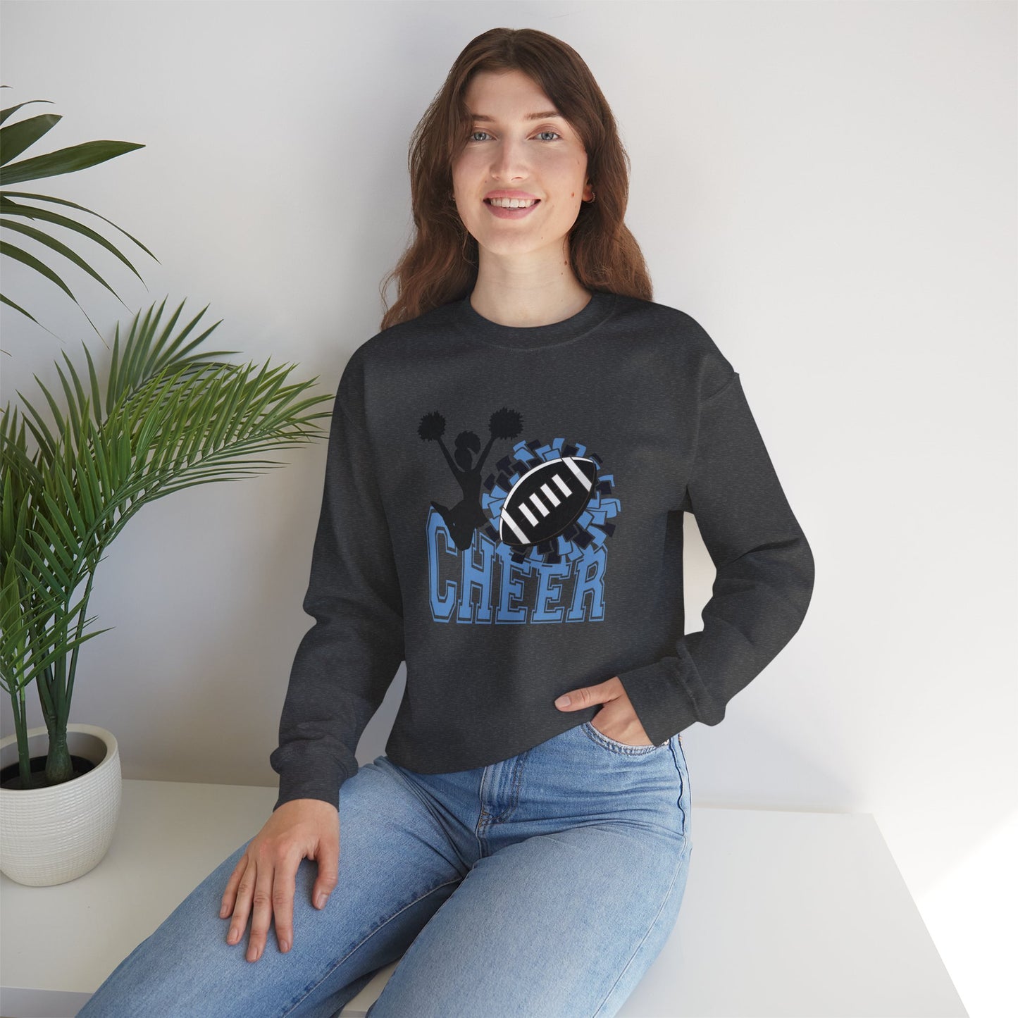 Cheer Crewneck Sweatshirt, Sports Apparel, Game Day Fashion- Can be Personalized