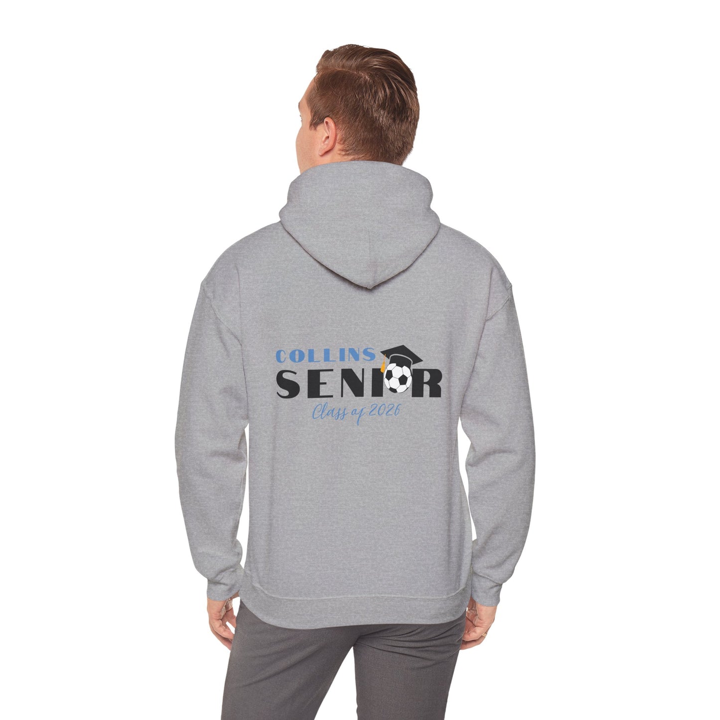 Soccer Seniors Hoodie, Class of 2026 Sweatshirt, Personalized Senior Celebration Gift, Unisex Hooded Pullover, College Bound Apparel