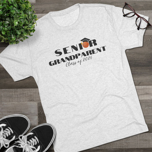 Senior Basketball Grandparent Crew Tee, Graduation, Unisex Shirt, Class of 2026 Apparel