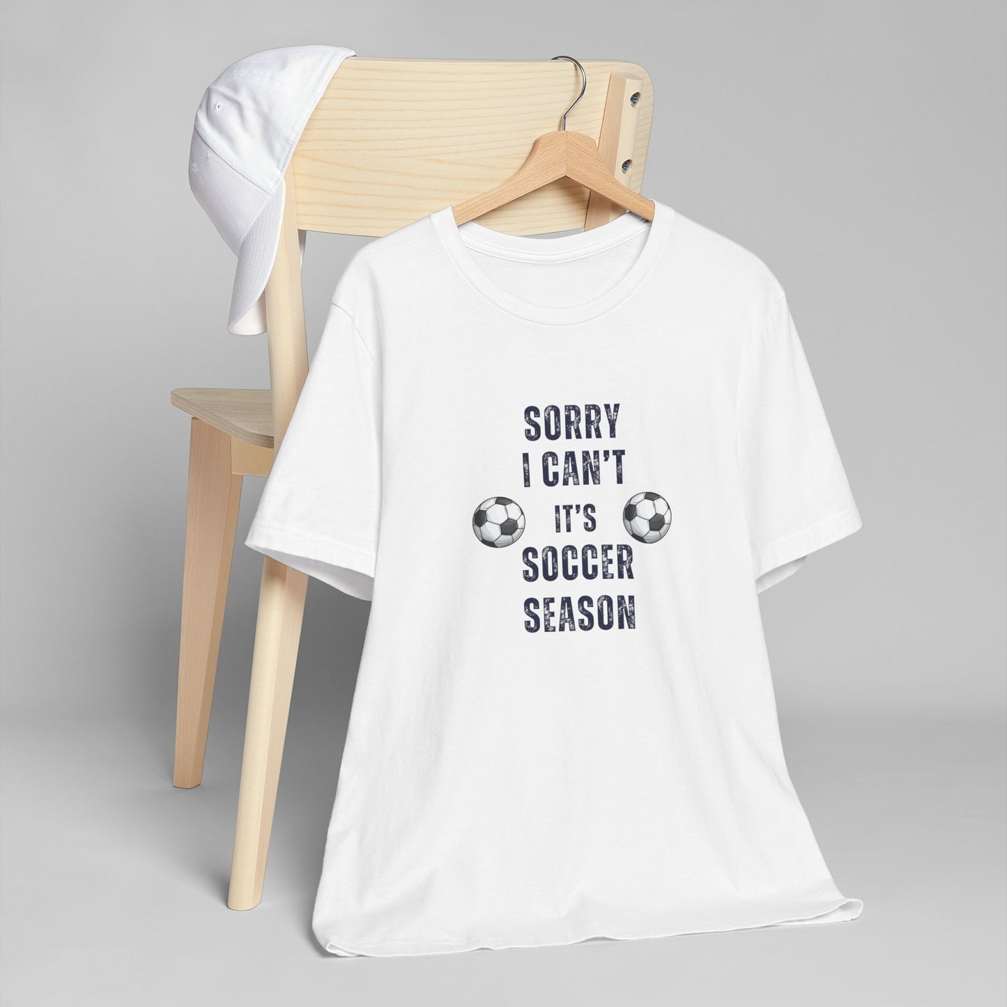 Sorry Can't, It's Soccer Season Tee, Gift for Soccer Lovers, Comfortable Casual Wear