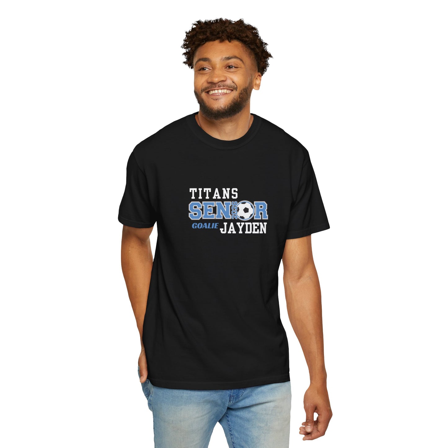 Senior Goalie Dad T-Shirt, Soccer Tee for Game Day, Team Spirit Apparel