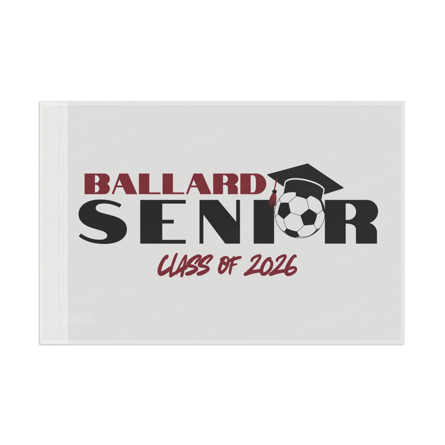 Custom Senior Flag for Graduates, Class of 2026, Soccer Decor, High School Celebration, Graduation Gift