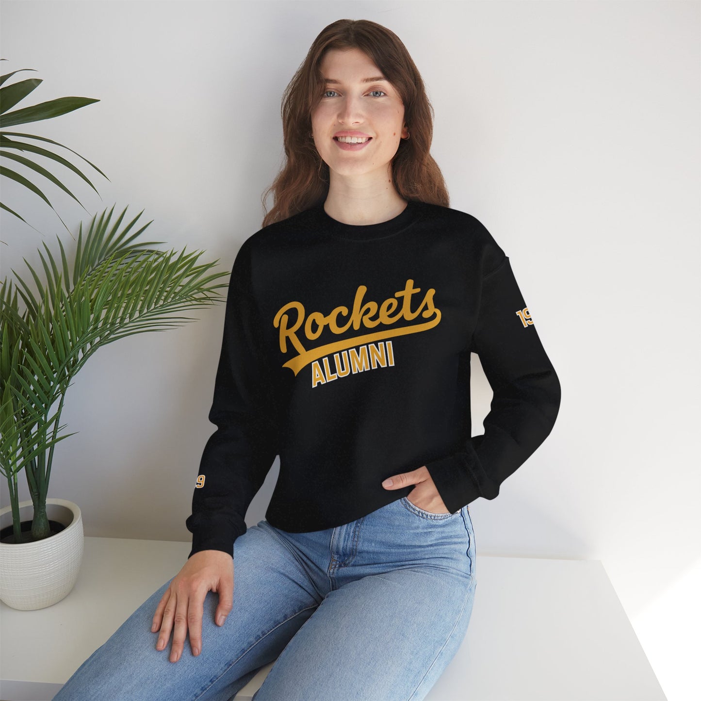 Rockets Alumni Sweatshirt, Vintage Crew Neck, Shelby County- Custom Graduation Year