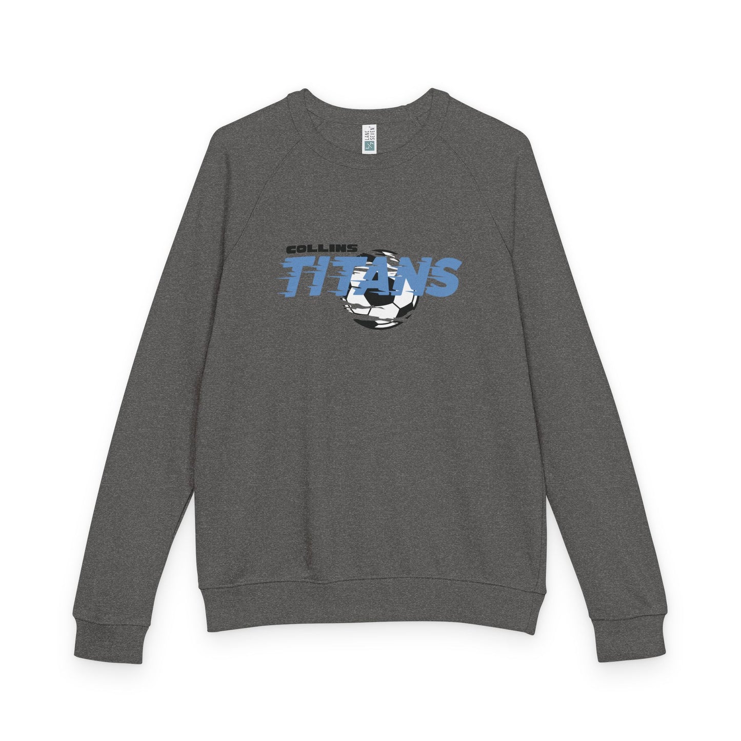 Titans Soccer French Terry Crewneck Sweatshirt, Soccer Spirit Wear, Comfortable Athletic Apparel