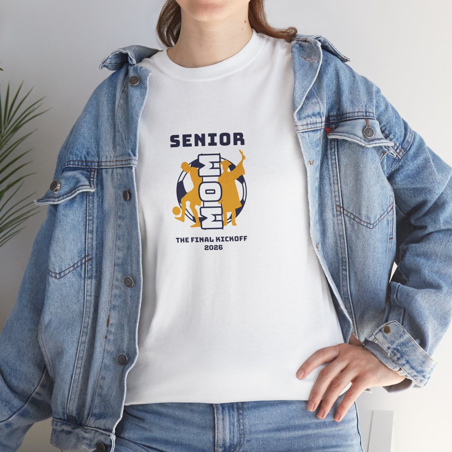 Final Kickoff Soccer Mom Heavy Cotton Tee | Graduation Gift, Class of 2026 Shirt, High School Senior Apparel, Comfortable Casual Wear, Printed Tee