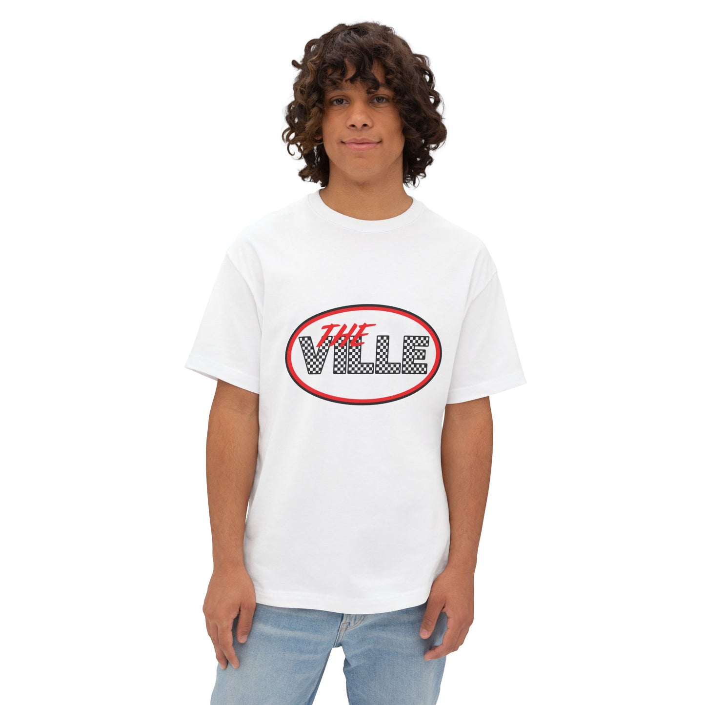 Casual Graphic Tee – The Ville Design, Cozy Oversized Fit