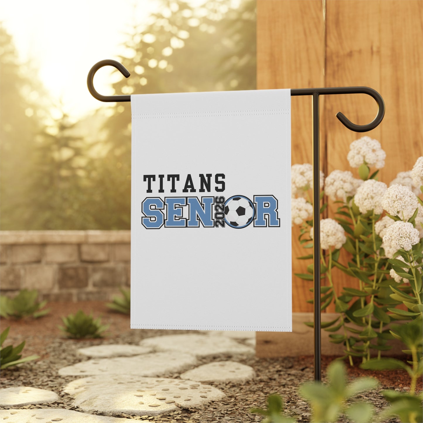 Titans Senior Soccer Garden Banner | Personalized Outdoor Decor, Graduation Celebration, Custom Yard Sign, Sports Event Decor