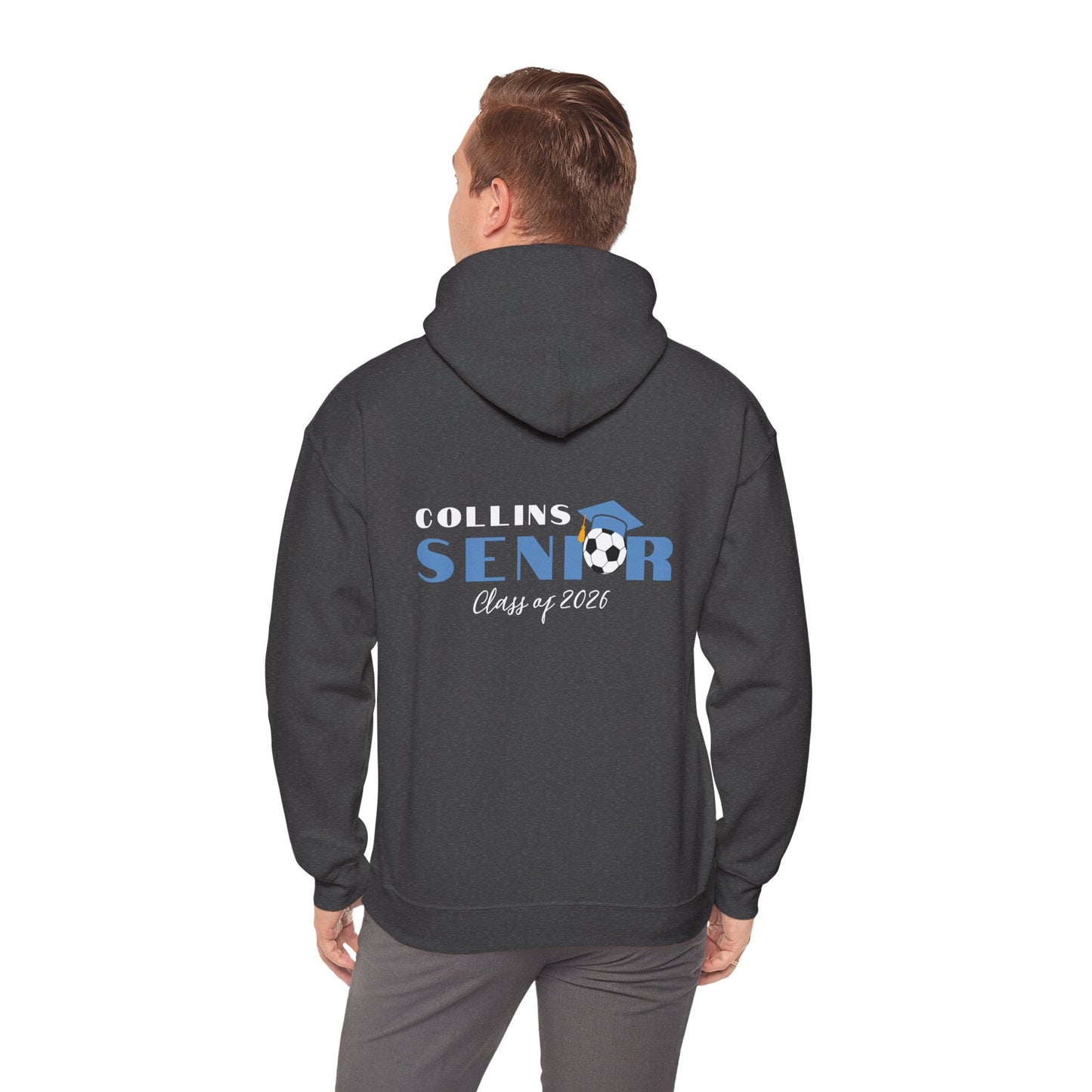 Soccer Seniors Hoodie, Class of 2026 Sweatshirt, Personalized Senior Celebration Gift, Unisex Hooded Pullover, College Bound Apparel
