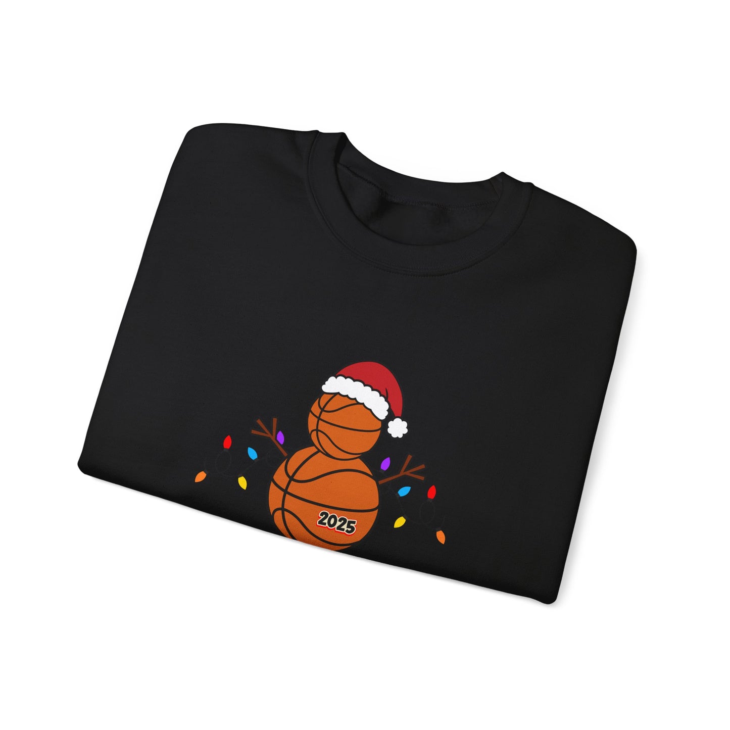 Basketball Christmas Crewneck Sweatshirt – 2025 Santa Basketball Holiday Sweatshirt