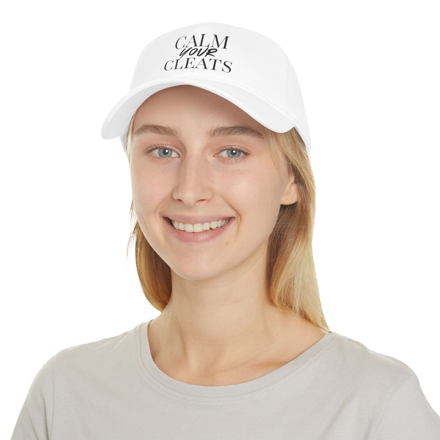 Calm Your Cleats, Casual Sports Hat, Soccer Gift, Relaxed Fit Cap, Vintage Style Cap, Gift for Him/Her
