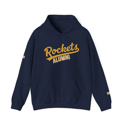 Rockets Alumni Hooded Sweatshirt, Shelby County School Spirit Wear- Personalization Available