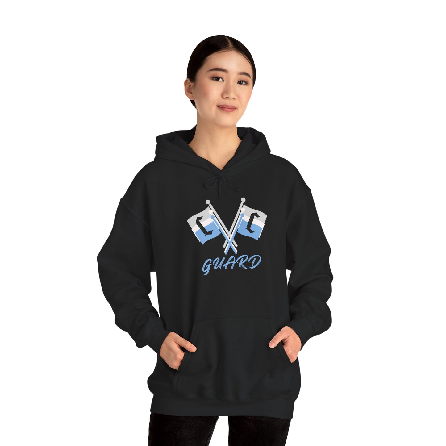 Collins Color Guard Hoodie, Unisex Heavy Blend Sweatshirt, Sports Gear, Hooded Sweatshirt, Team Apparel