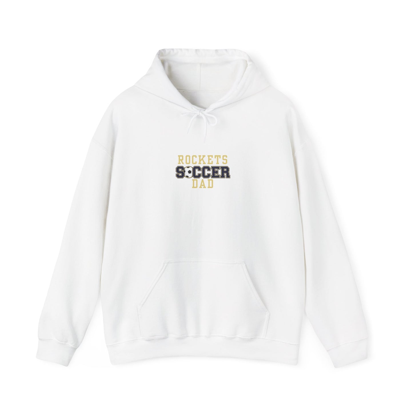Rockets Soccer Dad Hoodie, Gift for Dad, Sports Sweatshirt, Father's Day Apparel, Unisex Heavy Blend Hoodie