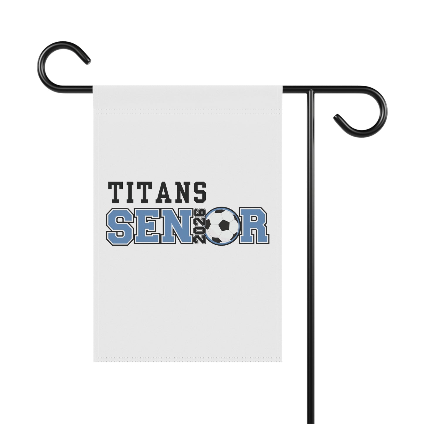 Titans Senior Soccer Garden Banner | Personalized Outdoor Decor, Graduation Celebration, Custom Yard Sign, Sports Event Decor