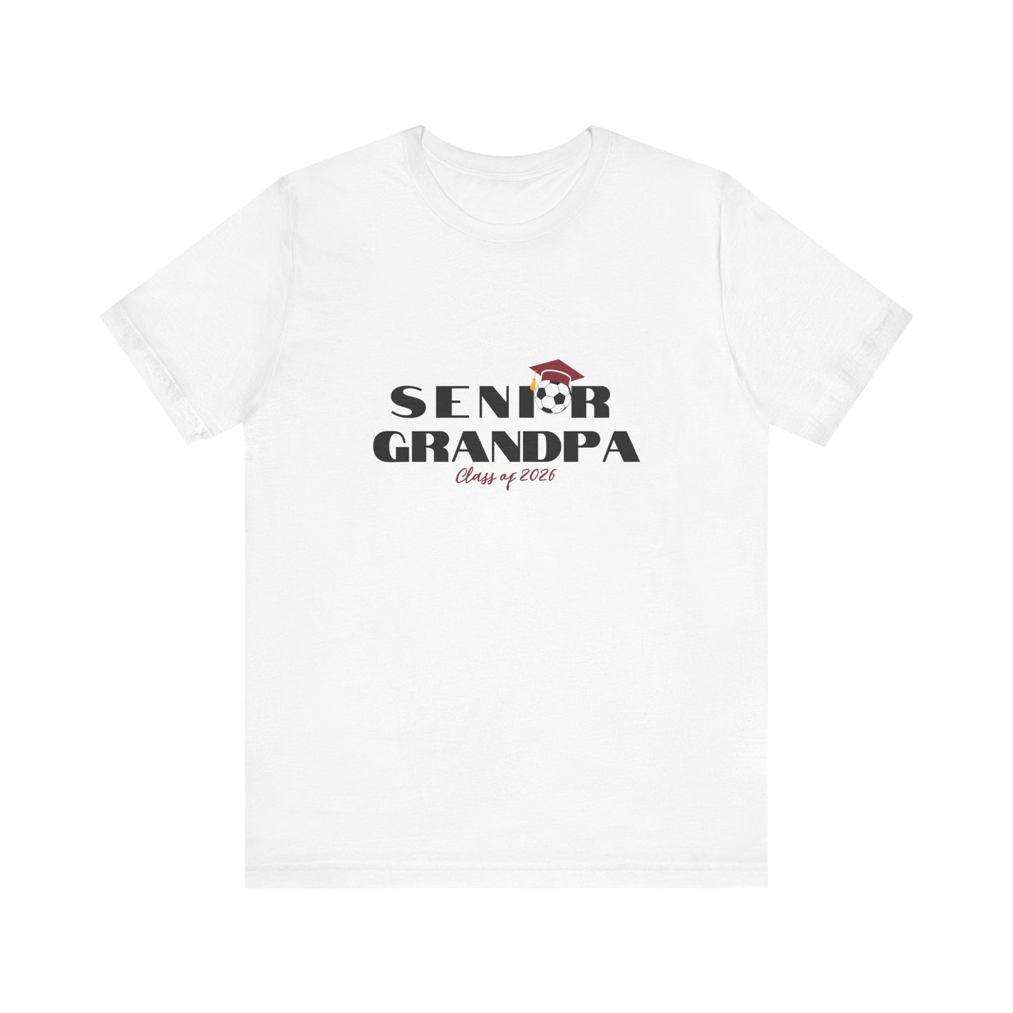 Senior Soccer Grandpa Graduation Tee, Proud Grandparents, Class of 2026 Shirt, Family Celebration