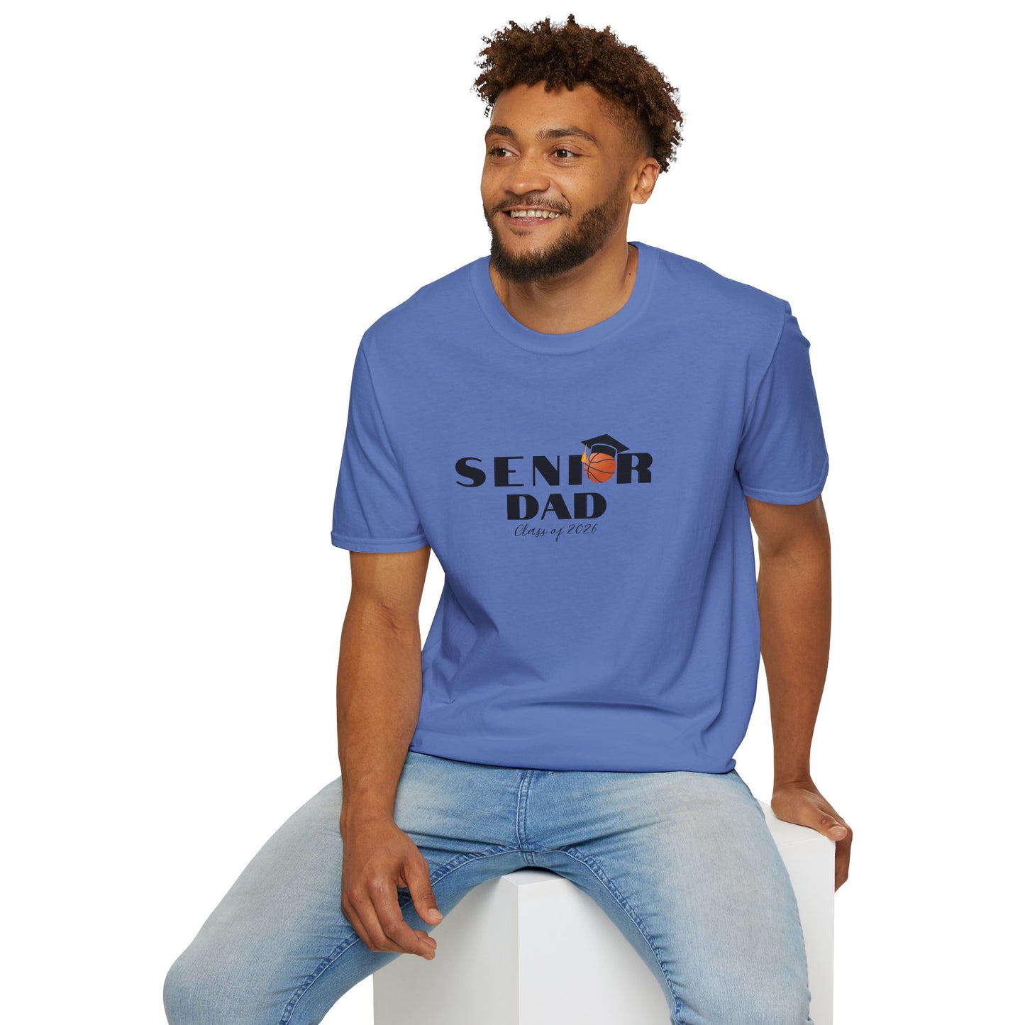 Senior Basketball Dad, Graduation T-Shirt, Unisex Tee for Fathers, Dad Shirt for Celebrations