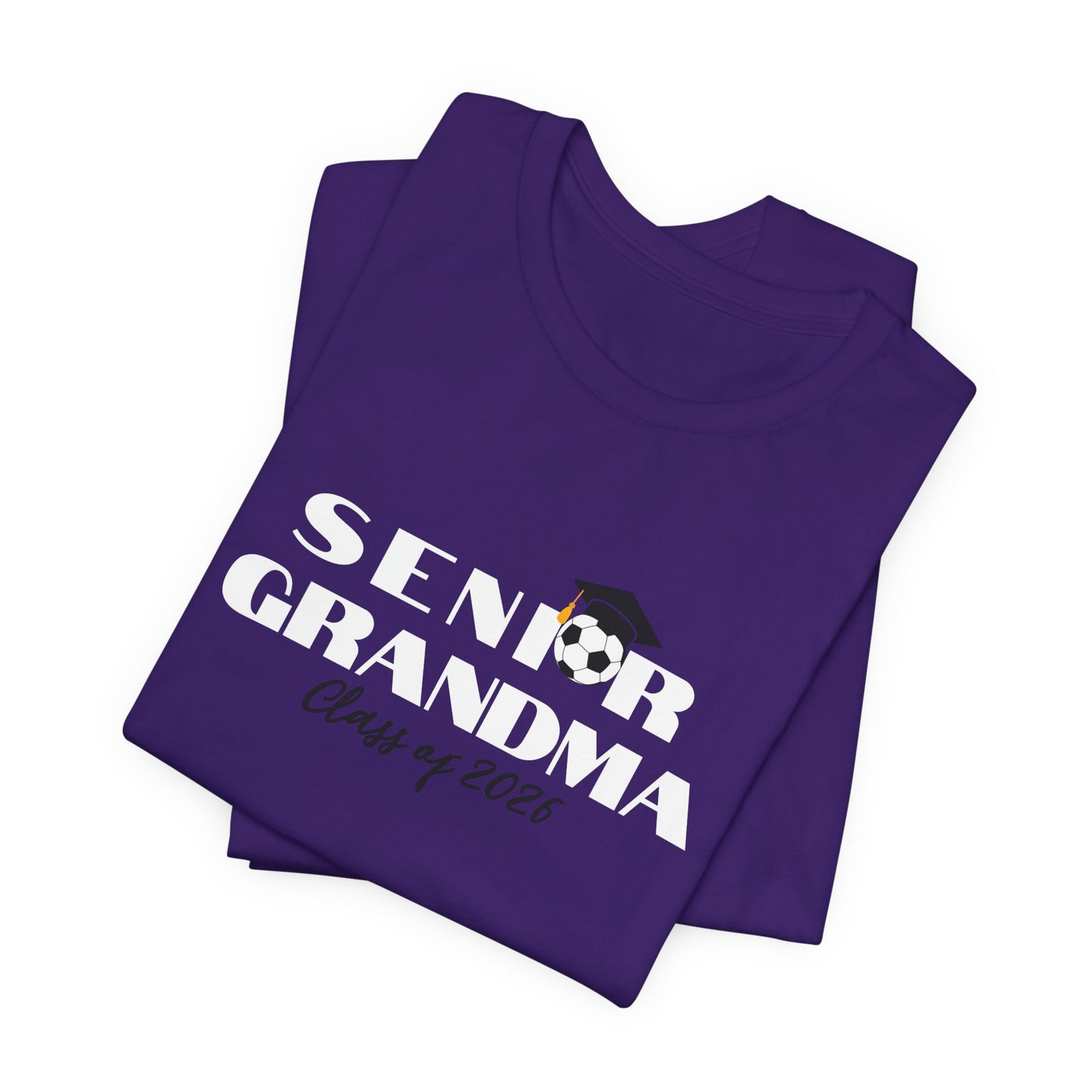 Soccer Senior Grandma Jersey T-Shirt, Class of 2026 Shirt, Gift for Graduation, Family Celebration
