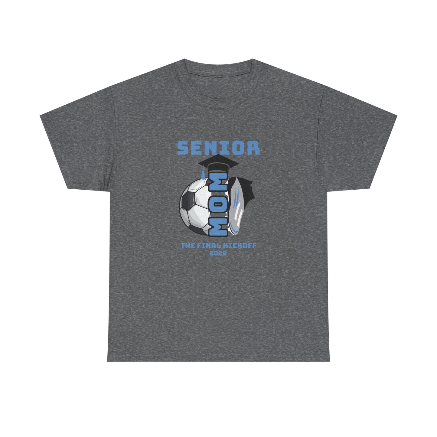 Senior Soccer Heavy Cotton Tee, Graduation Shirt, Class of 2026 Apparel