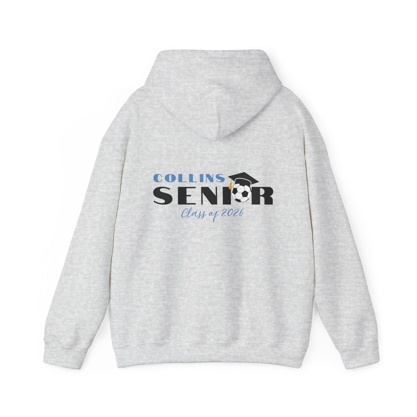 Soccer Seniors Hoodie, Class of 2026 Sweatshirt, Personalized Senior Celebration Gift, Unisex Hooded Pullover, College Bound Apparel