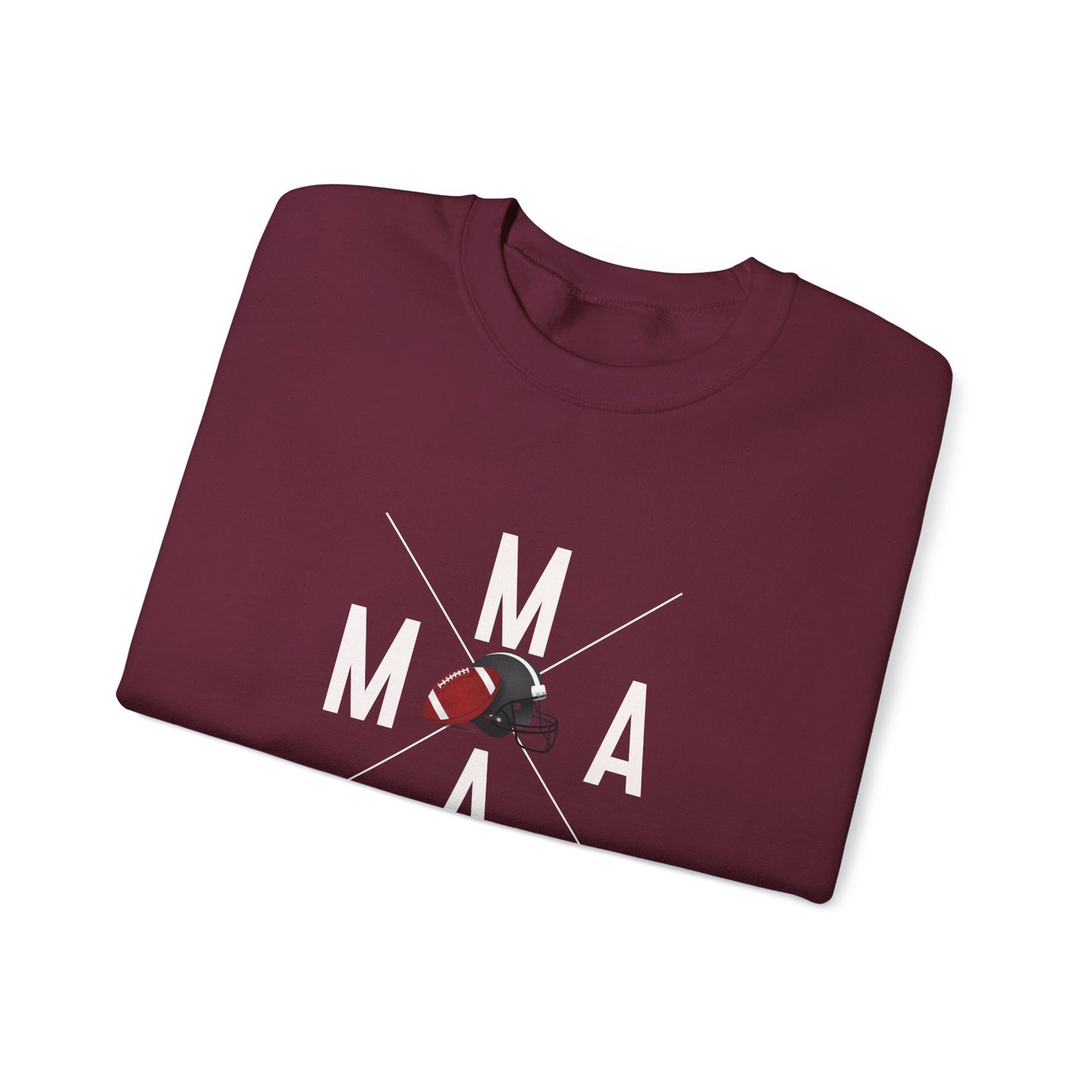 Stylish MAMA Crewneck Sweatshirt, Unisex Sweatshirt, Casual Wear, Football Season, Gift for Moms, Sports Sweatshirt, Fitness Clothing