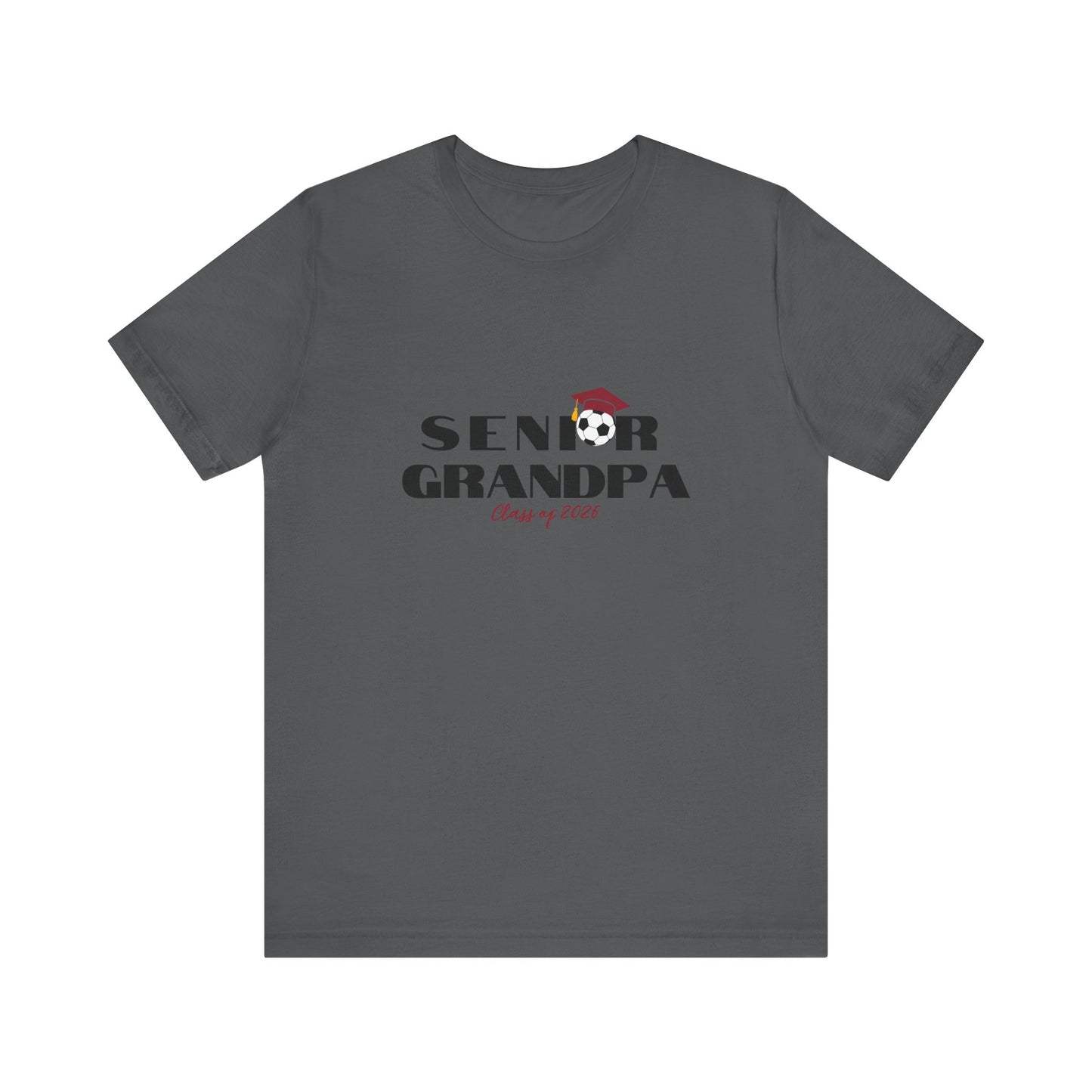 Senior Soccer Grandpa Graduation Tee, Proud Grandparents, Class of 2026 Shirt, Family Celebration