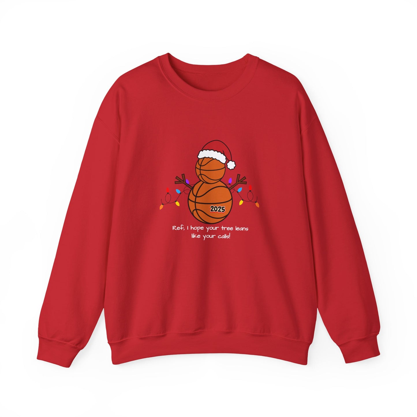 Basketball Christmas Crewneck Sweatshirt – 2025 Santa Basketball Holiday Sweatshirt