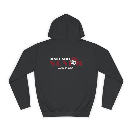 Graduation Hoodie, Unisex College Hooded Sweatshirt, Class of 2026 Apparel, Senior Year Gift