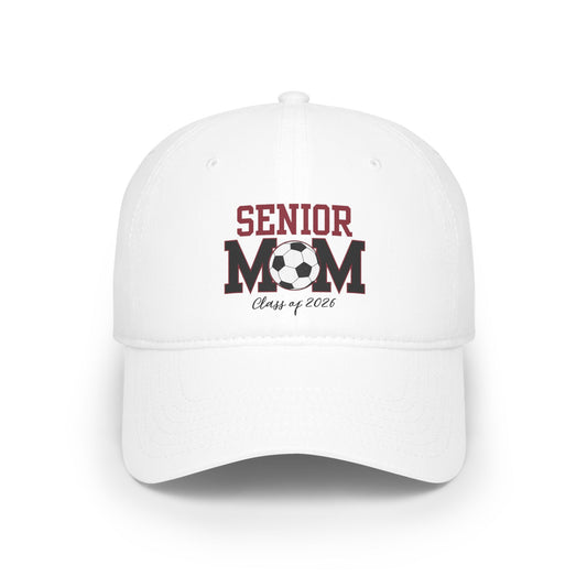 Senior Mom Soccer Hat, Soccer Moms, Class of 2026 Apparel