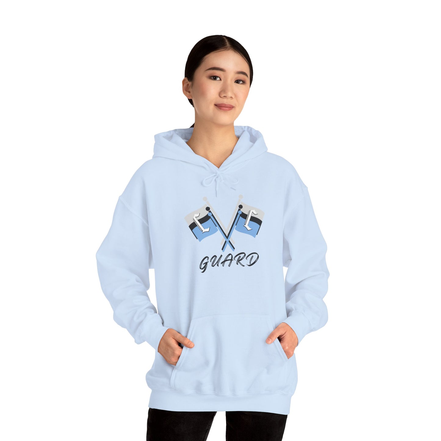 Collins Color Guard Hoodie, Unisex Heavy Blend Sweatshirt, Sports Gear, Hooded Sweatshirt, Team Apparel