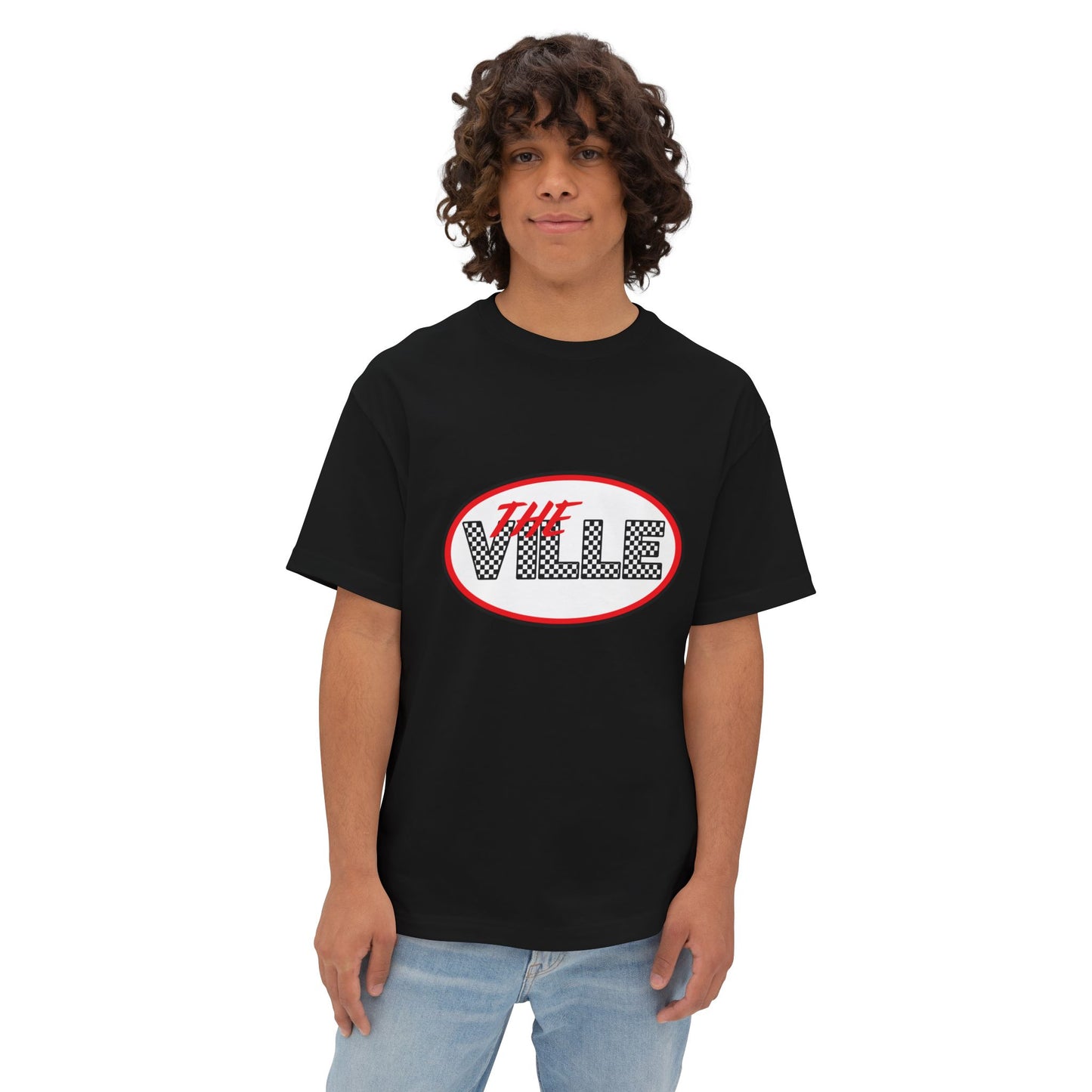 Casual Graphic Tee – The Ville Design, Cozy Oversized Fit