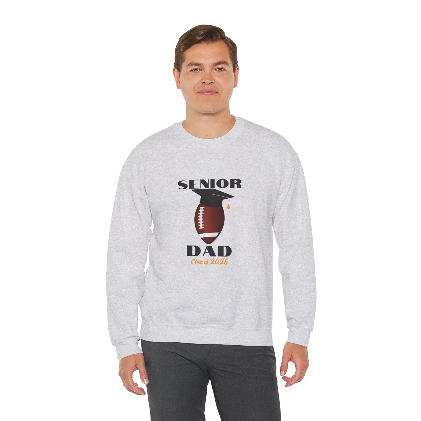 Senior Dad Crewneck Sweatshirt, Football Dad, Football Fan Apparel, Cozy Sweatshirt for Dads