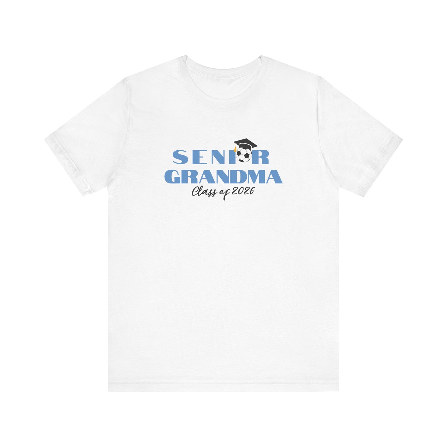Soccer Senior Grandma Jersey T-Shirt, Class of 2026 Shirt, Gift for Graduation, Family Celebration