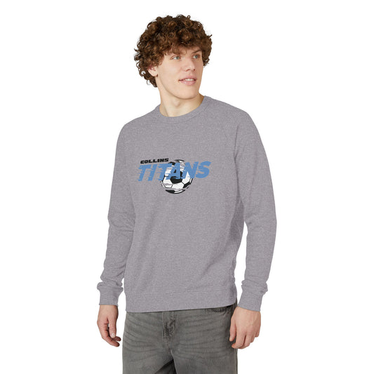 Titans Soccer French Terry Crewneck Sweatshirt, Soccer Spirit Wear, Comfortable Athletic Apparel