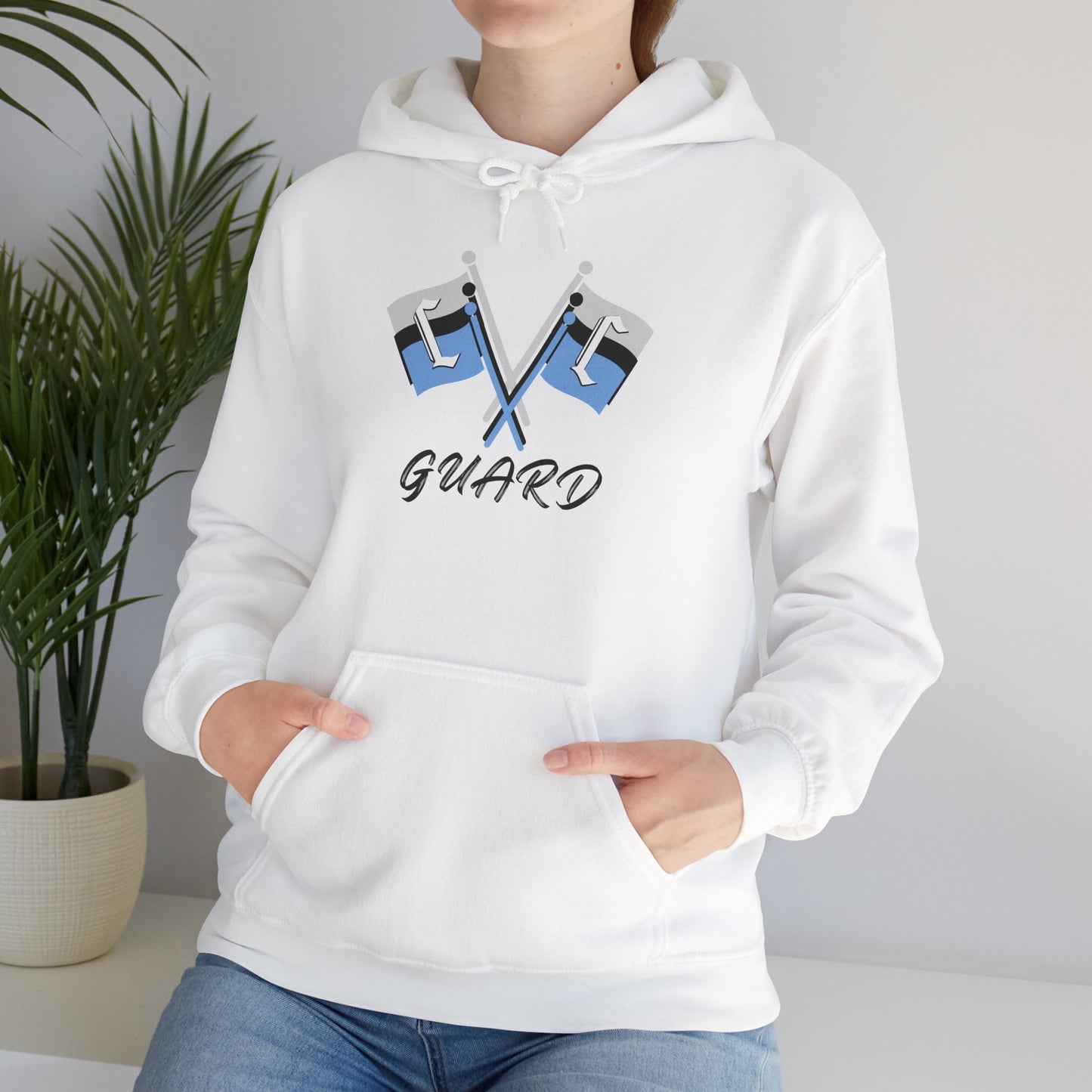Collins Color Guard Hoodie, Unisex Heavy Blend Sweatshirt, Sports Gear, Hooded Sweatshirt, Team Apparel