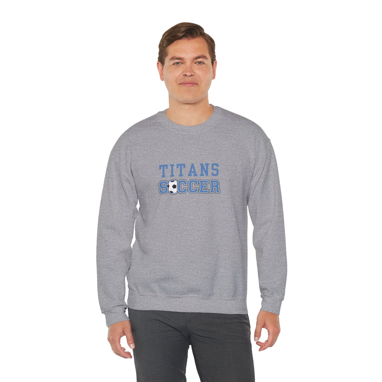 Titans Soccer Crewneck Sweatshirt, Ideal for Parents & Fans, Collins High School Soccer