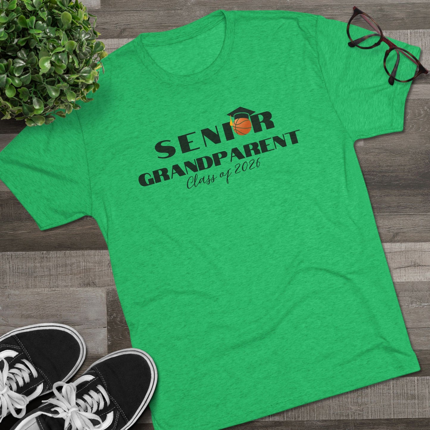 Senior Basketball Grandparent Crew Tee, Graduation, Unisex Shirt, Class of 2026 Apparel
