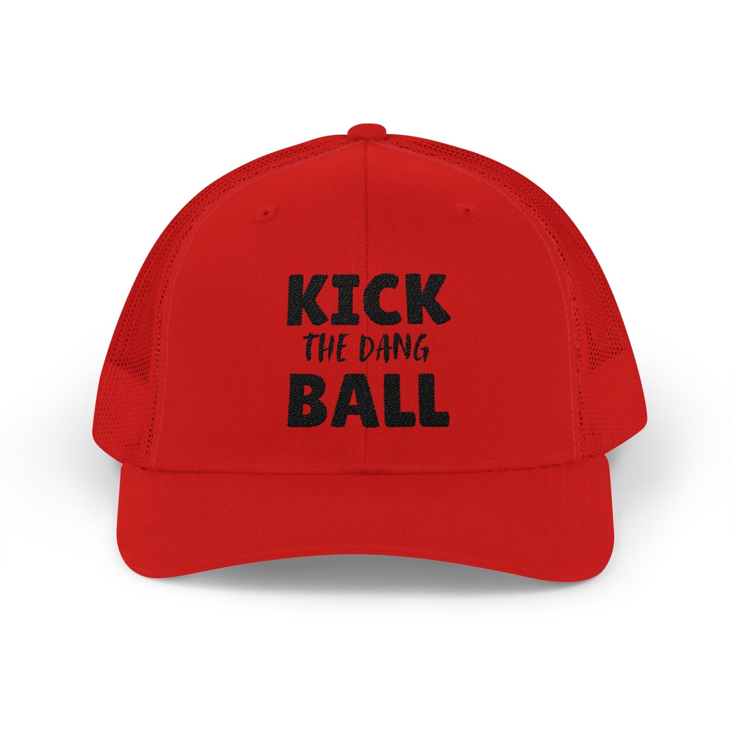 Kick the Dang Ball Snapback Trucker Cap, Sports Cap, Casual Cap, Gift for Athletes, Fun Hat for Outdoor Events