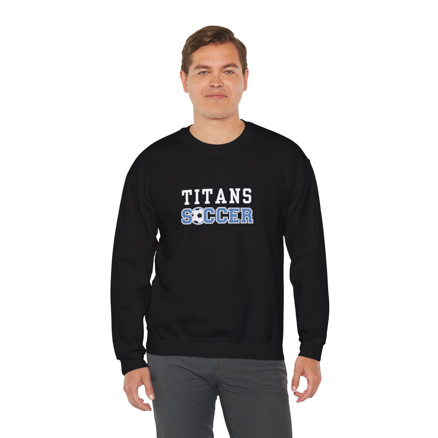 Titans Soccer Crewneck Sweatshirt, Ideal for Parents & Fans, Collins High School Soccer