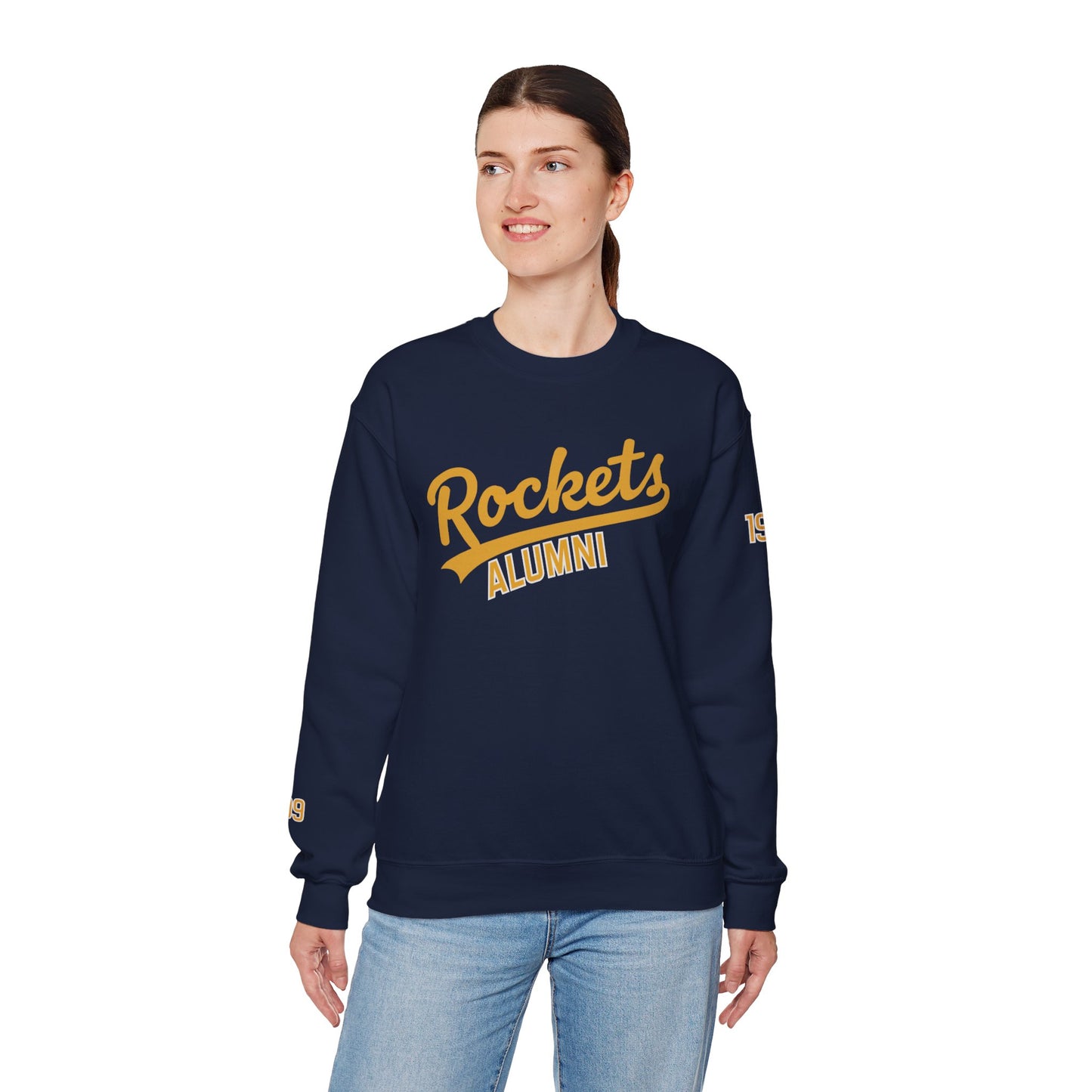 Rockets Alumni Sweatshirt, Vintage Crew Neck, Shelby County- Custom Graduation Year