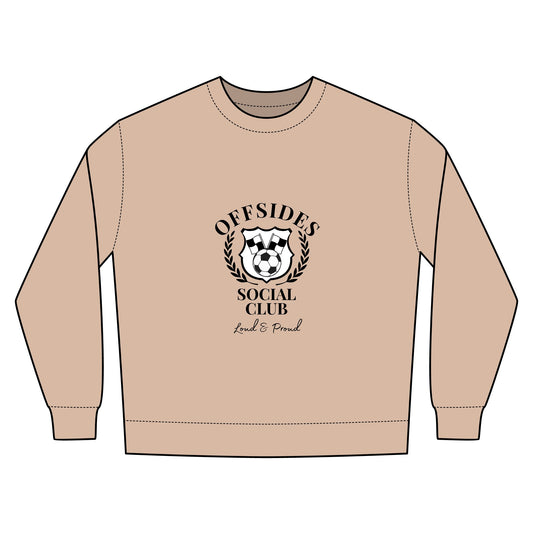 Soccer Urban Crewneck Sweatshirt - Perfect for Game Day, Sports Fans, Casual Wear, Team Spirit, Offsides Social Club