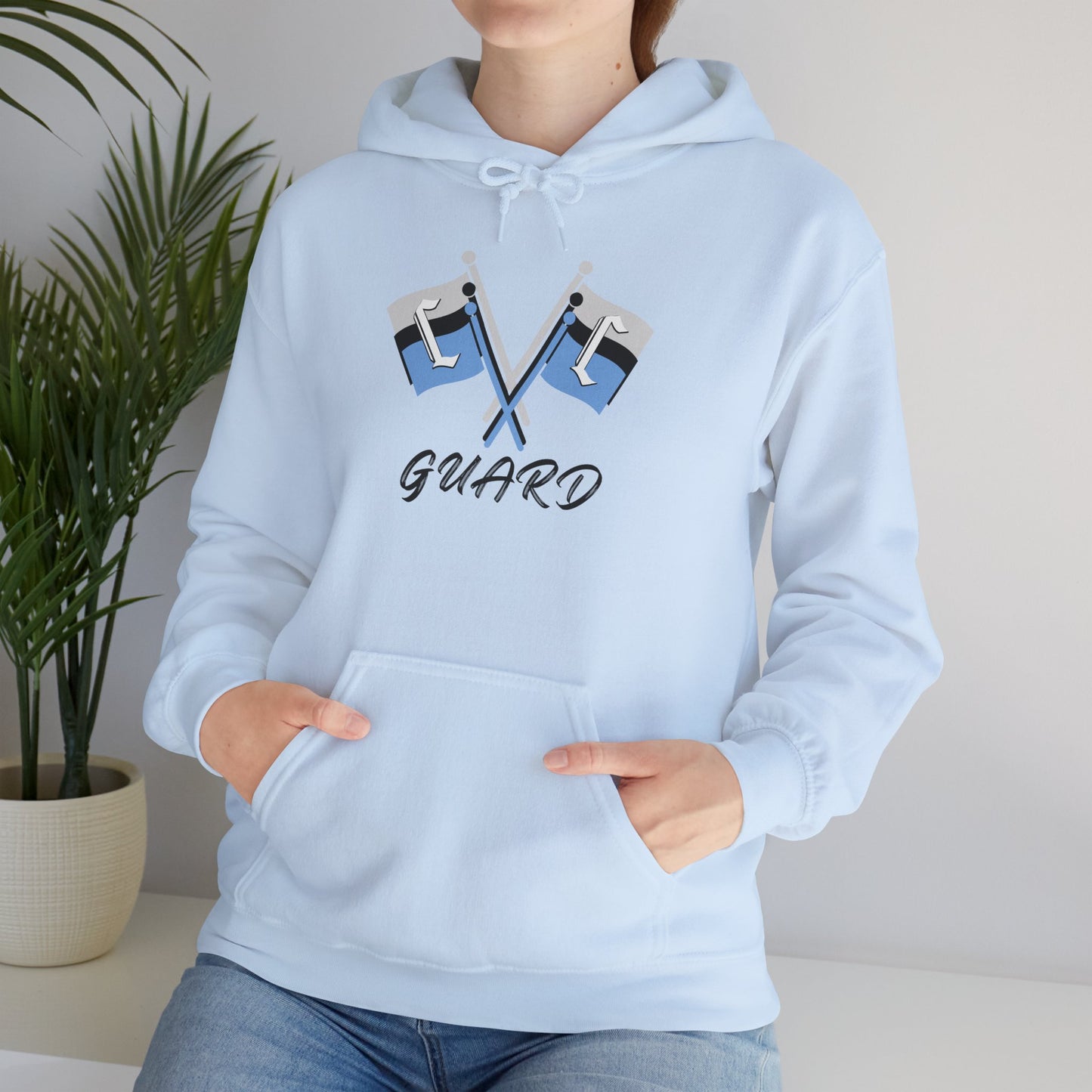 Collins Color Guard Hoodie, Unisex Heavy Blend Sweatshirt, Sports Gear, Hooded Sweatshirt, Team Apparel