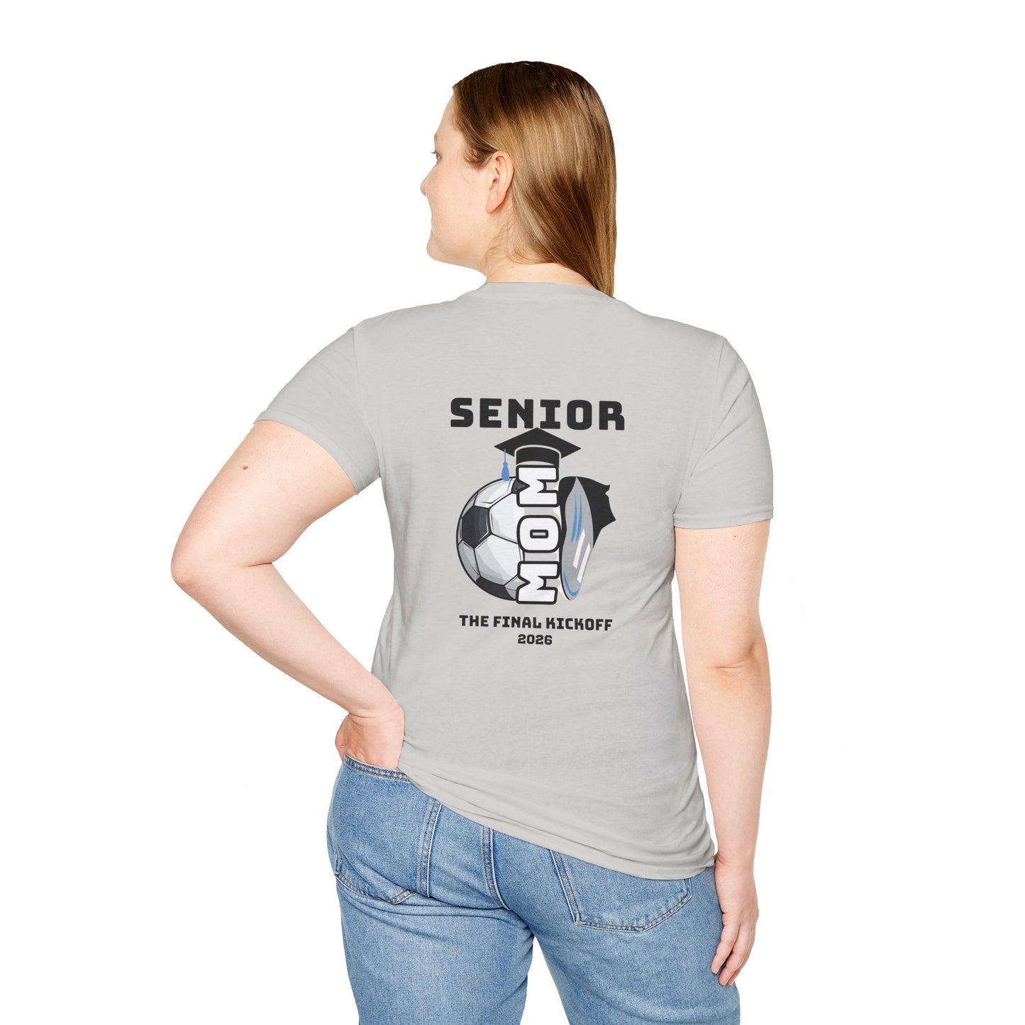 Senior Soccer Mom T-Shirt - Final Kickoff 2026, Unisex Sports Tee, Graduation Gift, Athletic Apparel, School Spirit Shirt