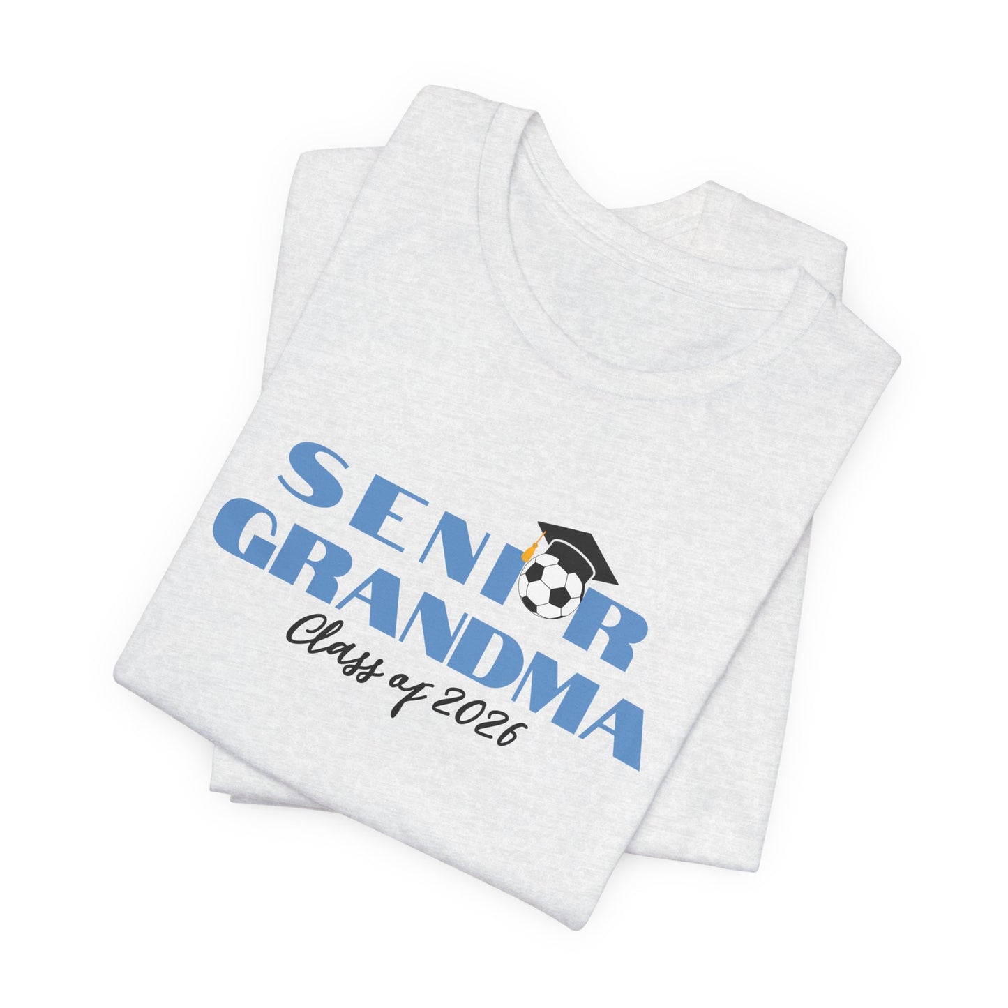 Soccer Senior Grandma Jersey T-Shirt, Class of 2026 Shirt, Gift for Graduation, Family Celebration